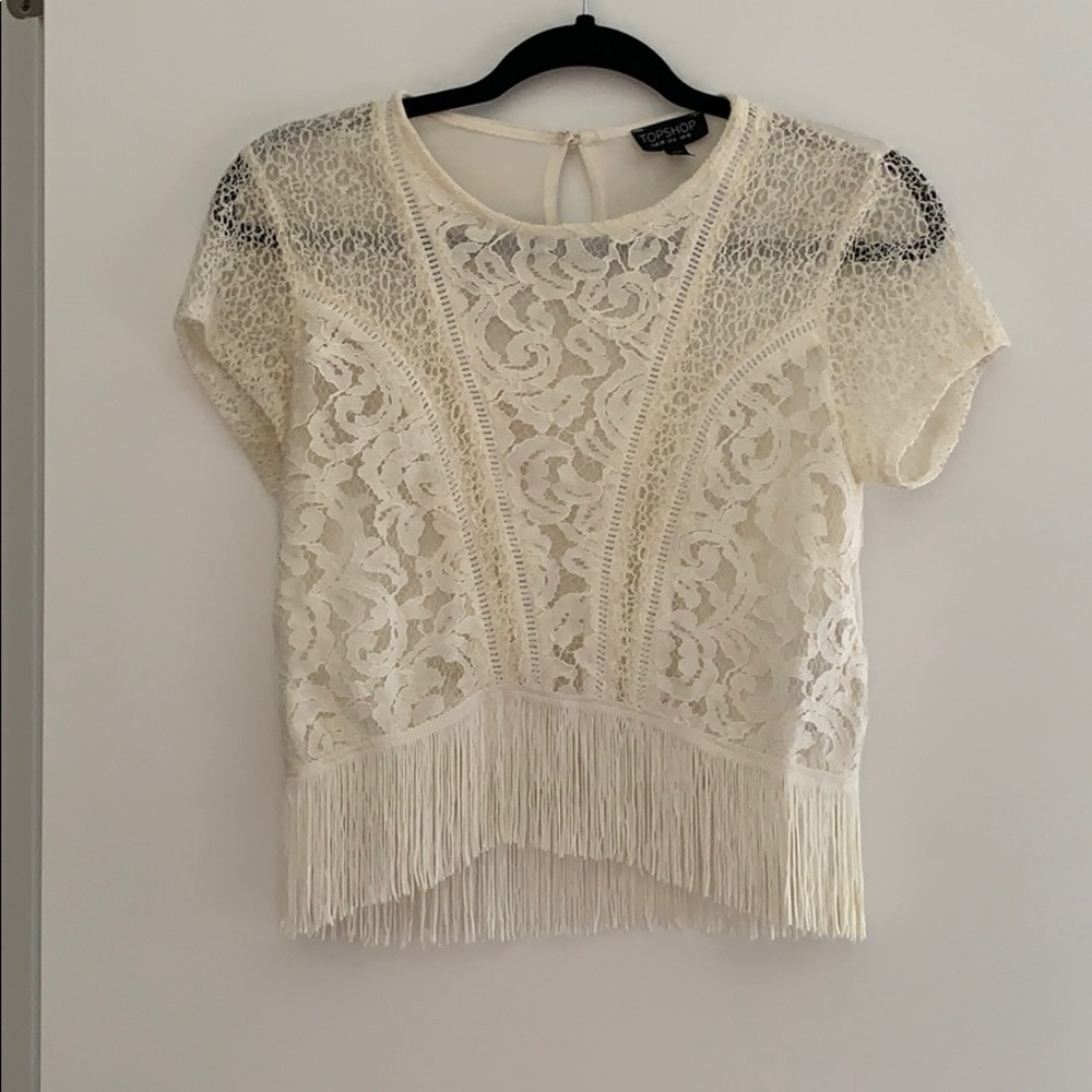 Lace Fringe Top